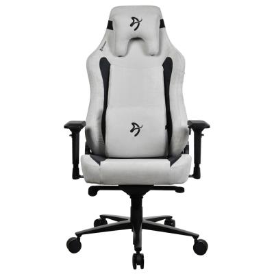 AROZZI herní židle VERNAZZA XL Supersoft Light Grey/ látkový povrch/ světle šedá