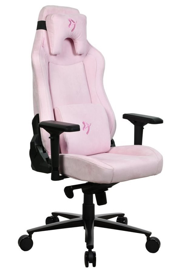 AROZZI herní židle VERNAZZA Supersoft Fabric Pink/ látkový povrch/ růžová