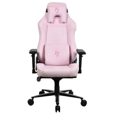 AROZZI herní židle VERNAZZA Supersoft Fabric Pink/ látkový povrch/ růžová