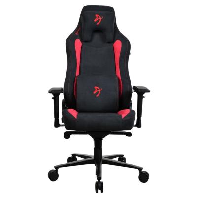 AROZZI herní židle VERNAZZA Supersoft Red/ látkový povrch/ černočervená