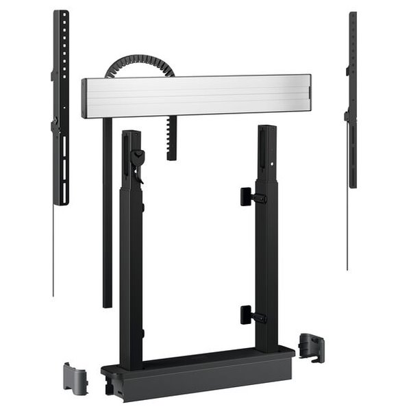 Vogels RISE Elektrický TV lift s montáží podlaha-stěna, rychlost 80 mm/s černý