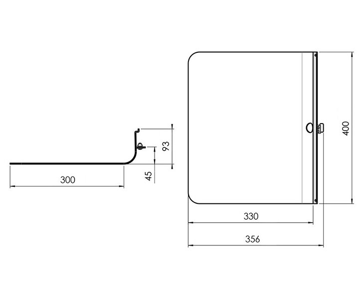 Vogels Polička pro laptop na elektrické stojany RISE černá