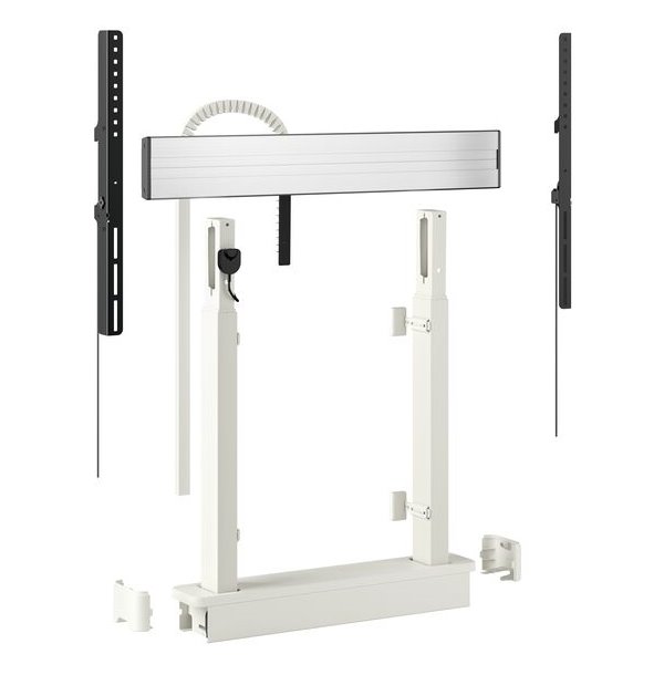 Vogels RISE Elektrický TV lift s montáží podlaha-stěna, rychlost 80 mm/s bílý