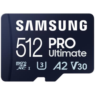 SAMSUNG PRO Ultimate MicroSDXC 512GB + USB Adaptér / CL10 UHS-I U3 / A2 / V30