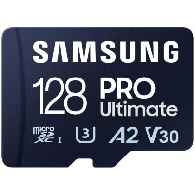SAMSUNG PRO Ultimate MicroSDXC 128GB + USB Adaptér / CL10 UHS-I U3 / A2 / V30
