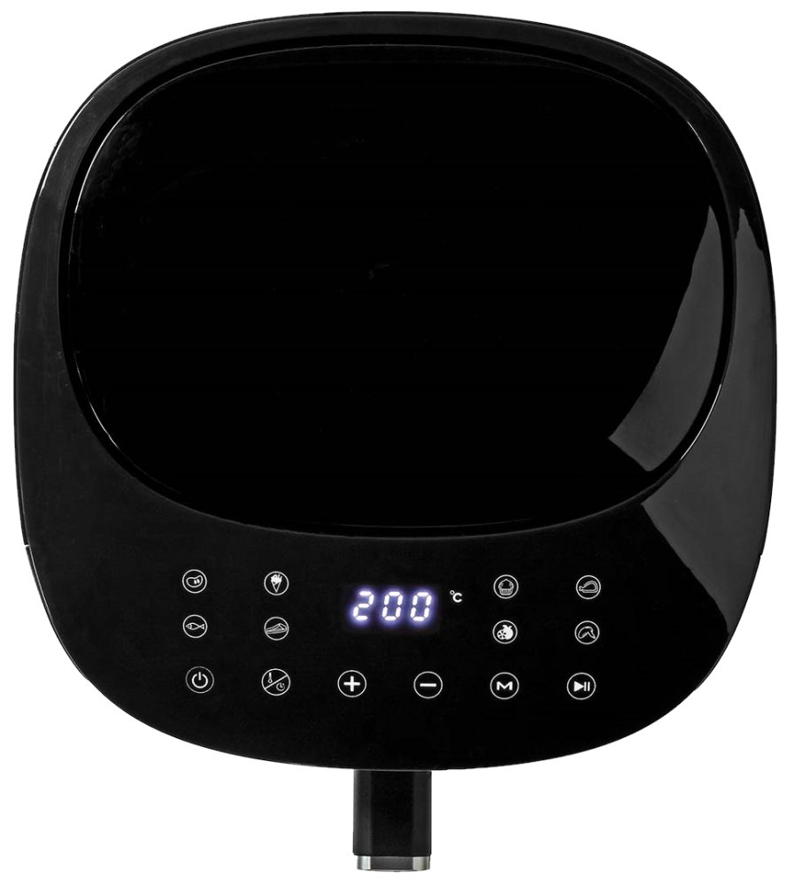 NEDIS multifunkční horkovzdušná fritéza/ objem 7,2 L/ 240 min. časovač/ 8 přednastavených programů/ výkon 1800 W/ černá