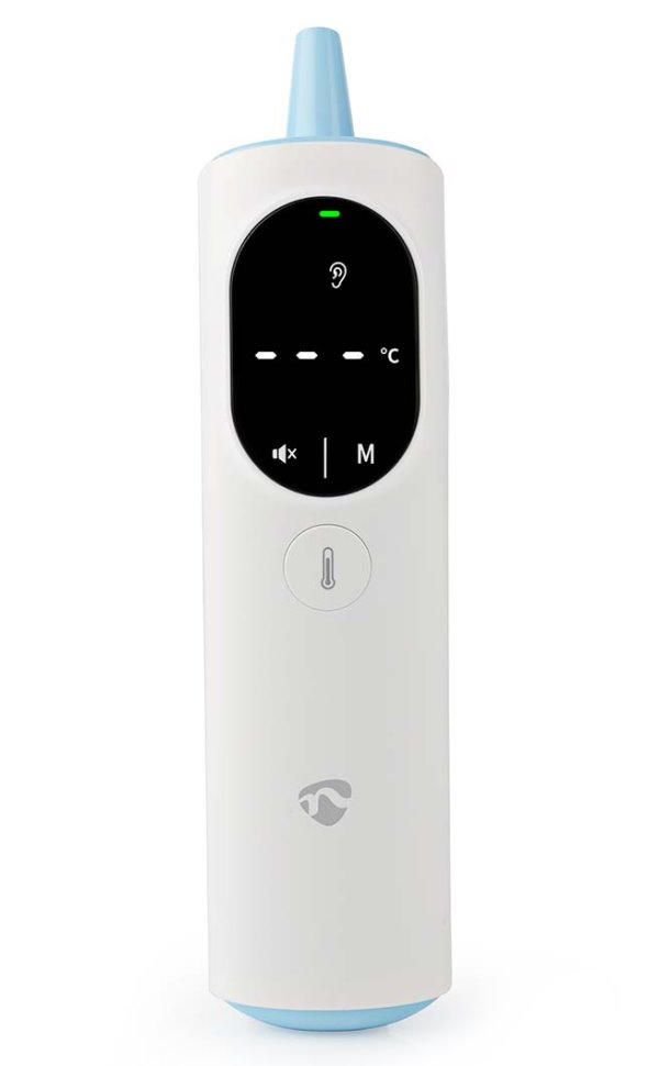 NEDIS chytrý infračervený teploměr/ LED displej/ čelo / ucho/ bílý