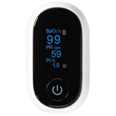 NEDIS chytrý pulzní oxymetr/ Bluetooth/ OLED displej/ Perfuzní index/ Pulzní frekvence/ Rušení proti pohybu/ Saturace ky
