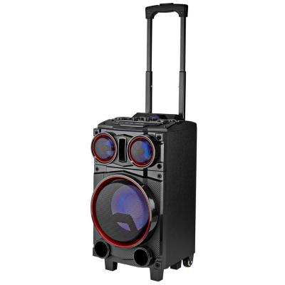 NEDIS párty reproduktor/ výkon 120 W/ Bluetooth/ doba přehrávání na baterie 6,5 hod/ držadlo/ párty osvětlení/ evkalizér