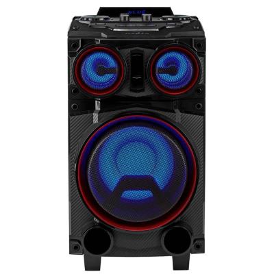 NEDIS párty reproduktor/ výkon 120 W/ Bluetooth/ doba přehrávání na baterie 6,5 hod/ držadlo/ párty osvětlení/ evkalizér