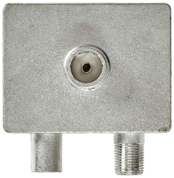 NEDIS satelitní anténní adaptér/ zásuvka F/ zástrčka IEC (Koax)/ zásuvka IEC (Koax)/ poniklovaný/ 75 Ohm/ Kov/ BOX