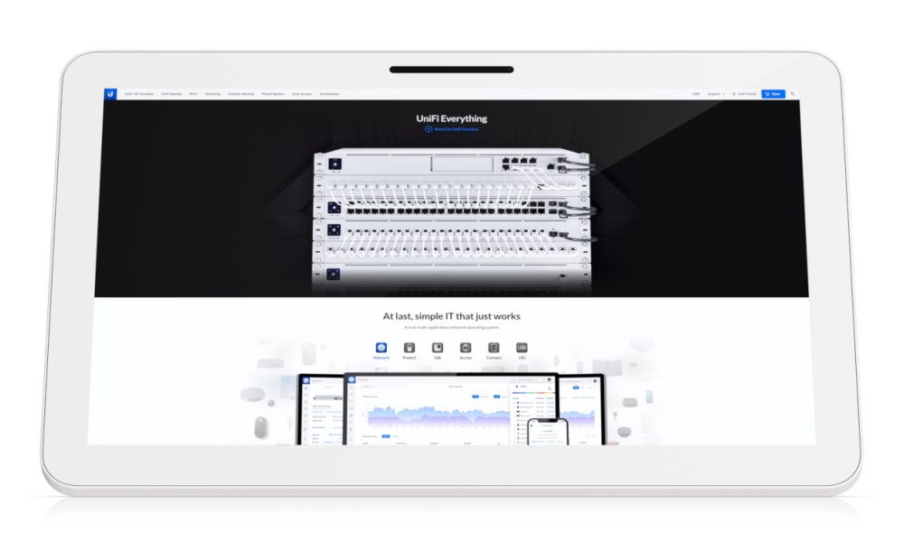 Ubiquiti Connect Display - Dotykový Full HD displej, 21,5", UniFi Connect, napájení PoE++