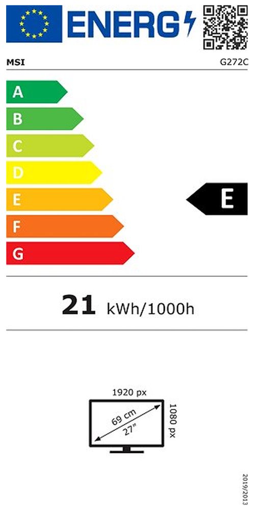 MSI Gaming G272C/ 27" zakřivený/ 1920x1080/ VA/ 1ms/ 300cd/m2/ 3000:1/ HDMI/ DP/ černý