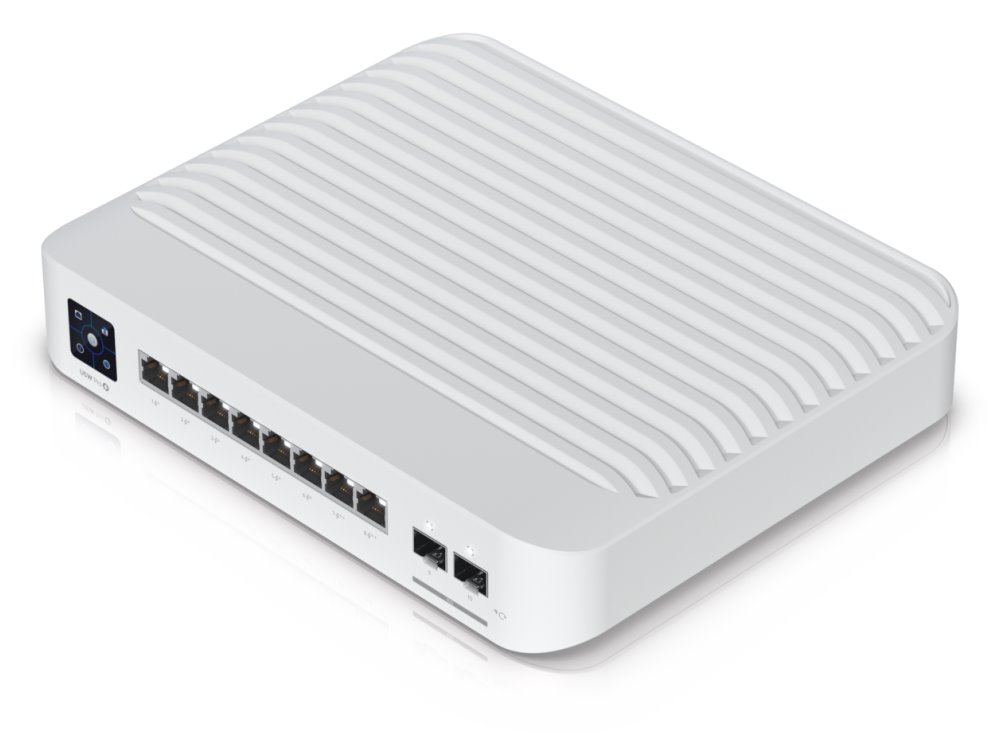 Ubiquiti UniFi Switch Pro 8 PoE - 8x GbE, 2x SFP+, 6x PoE+, 2x PoE++ (PoE budget 120W)
