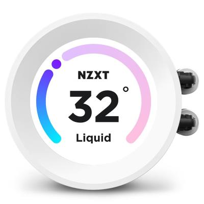 NZXT vodní chladič Kraken 360 ELITE RGB / 3x120mm RGB fan / 4-pin PWM / LCD disp. / 6 let / bílý
