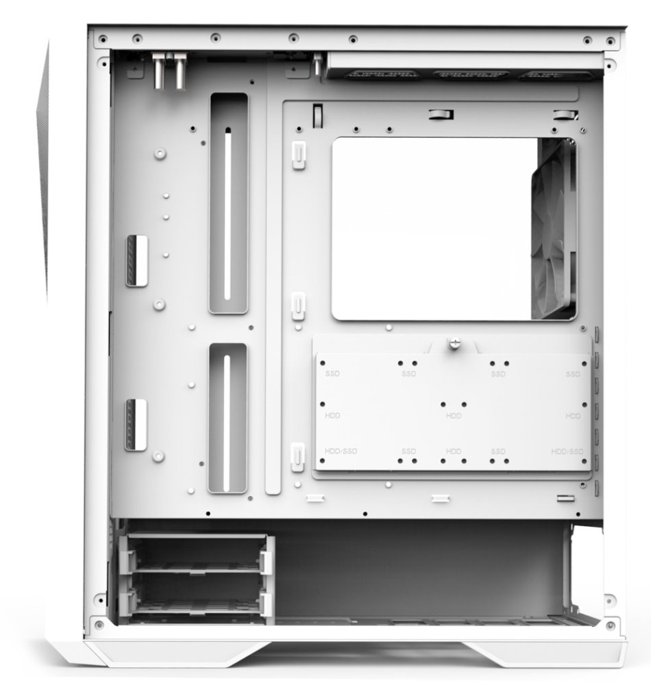 Zalman skříň Z9 Iceberg white / Middle tower / ATX / 4x140mm fan ARGB / temperované sklo / bílá