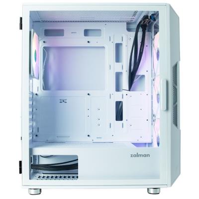 Zalman skříň I3 Neo / middle tower / ATX / 4x120 RGB / 2xUSB 3.0 / 1xUSB 2.0 / prosklená bočnice / bílá