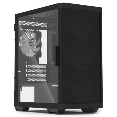 Zalman skříň M4 Black / miniT / 4x 120mm ARBG fan / 2xUSB 3.0 / 1xUSB 2.0 / tvrzené sklo / černá