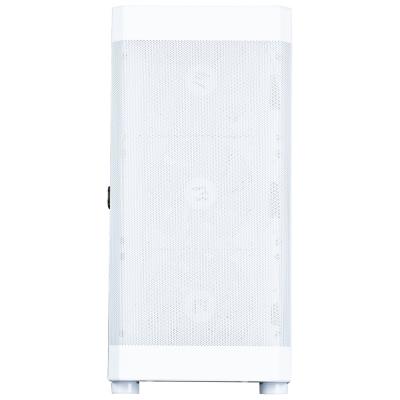 Zalman skříň i4 TG / Middle Tower / 4x 140 mm RBG LED fan / 2x USB 3.0 / 1x USB 2.0 / mesh panel / tvrzené sklo / bílá