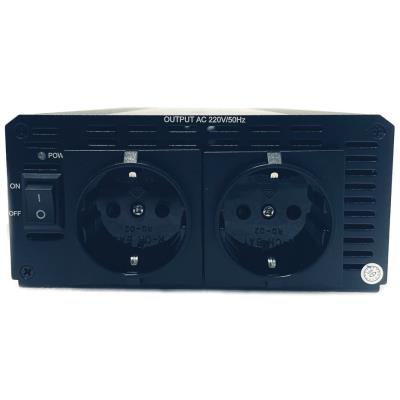 EUROCASE měnič napětí AC/DC 12V/230V/ 1500W/ 2x zásuvka