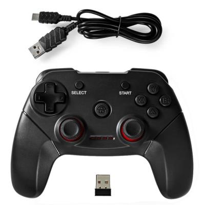 NEDIS gamepad/ bezdrátový/ pro PC/ počet tlačítek 11/ nano USB/ černý