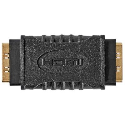 NEDIS adaptér HDMI/ zásuvka HDMI - zásuvka HDMI/ pozlacené konektory/ přímý/ černý/ box