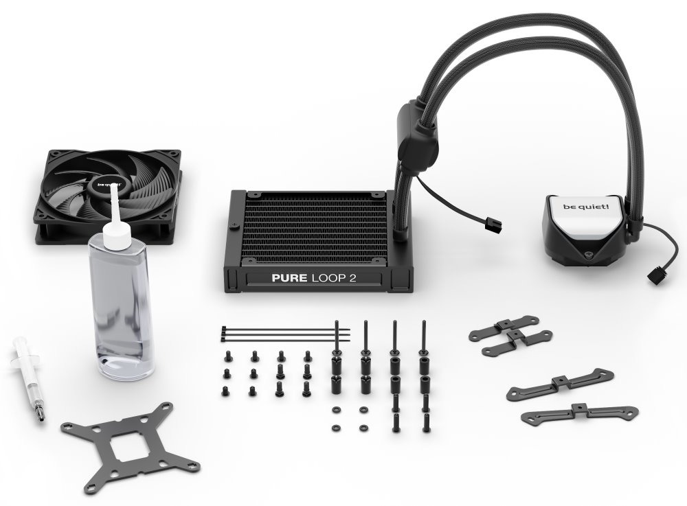 Be quiet! Pure Loop 2 vodní chlaidč CPU ARGB 120mm / 1x120mm / Intel 1700 / 1200 / 1150 / 1151 / 1155 / AMD AM4 / AM5