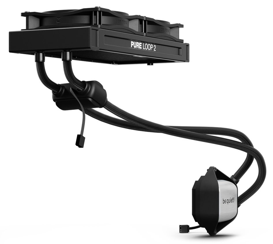 Be quiet! Pure Loop 2 vodní chladič CPU ARGB 240mm / 2x120mm / Intel 1700 / 1200 / 1150 / 1151 / 1155 / AMD AM4 / AM5