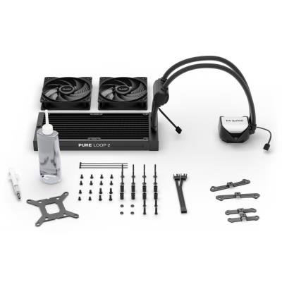Be quiet! Pure Loop 2 vodní chladič CPU ARGB 240mm / 2x120mm / Intel 1700 / 1200 / 1150 / 1151 / 1155 / AMD AM4 / AM5