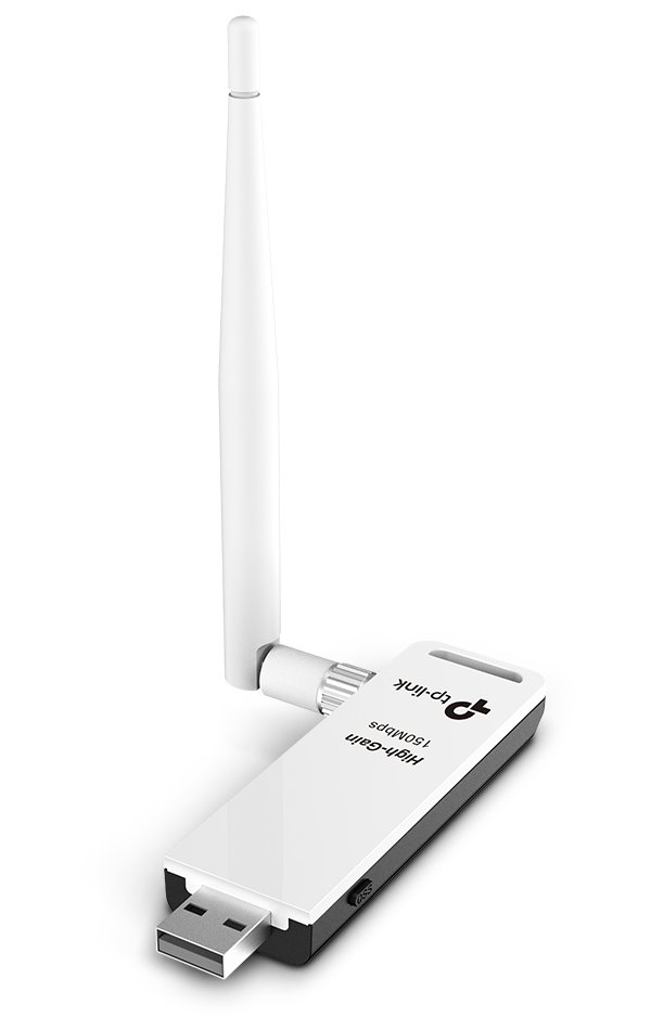 TP-Link TL-WN722N/ bezdrátový USB adapter/ RSMA externí antena 150 Mbps