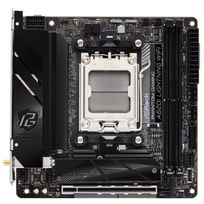 ASRock A620I LIGHTNING WIFI / AMD A620 / AM5 / 2x DDR5 DIMM / 2x M.2 / HDMI / USB-C / WiFi / Mini-ITX