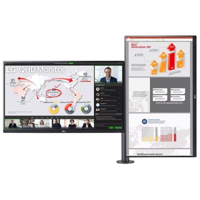 LG monitor IPS 27QP88DP 27" / 2560x1440 / 350cd/m2 /1000:1/ 5ms /75Hz/ DP /HDMI/ USB/USB-C/DP/daisy chain/černý