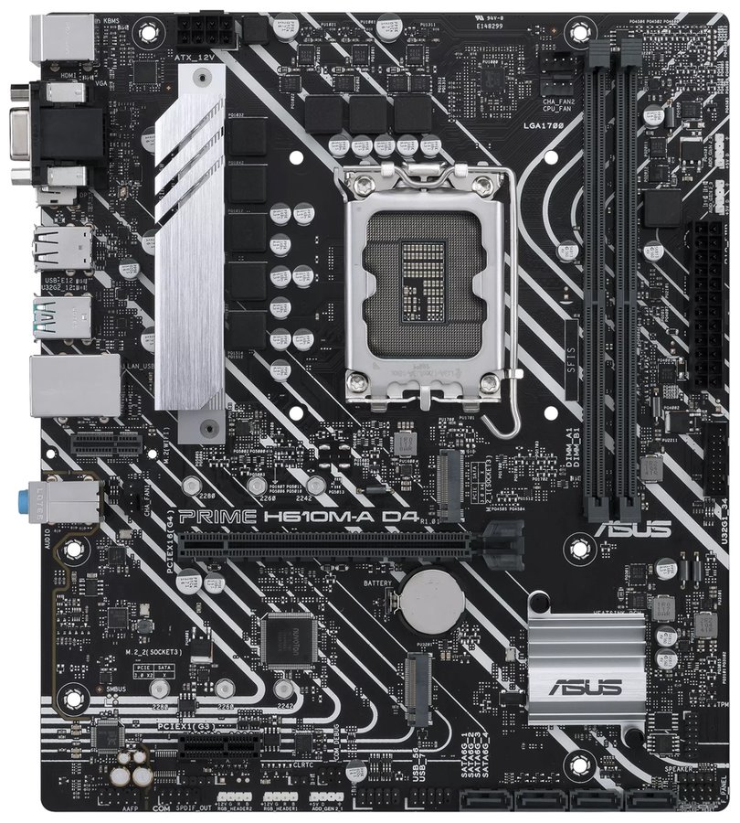 OPRAVENÉ - ASUS PRIME H610M-A D4-CSM / H610 / LGA1700 / 2x DDR4 / 2x M.2 / HDMI / DP / VGA / mATX