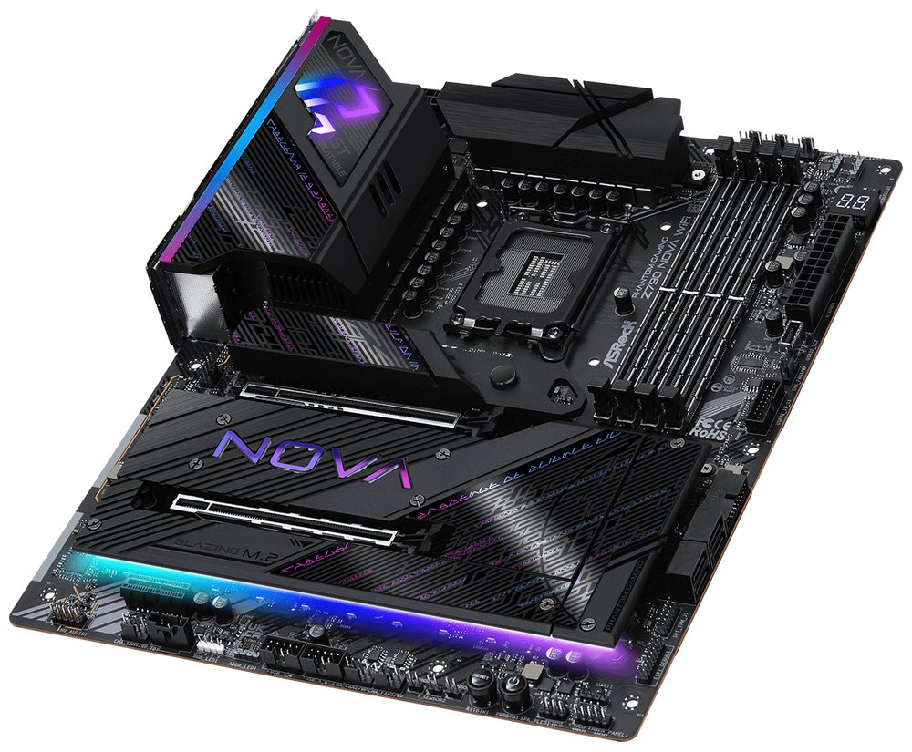 ASRock Phantom Gaming Z790 NOVA WiFi / Intel Z790 / LGA1700 / 4x DDR5 DIMM / 6x M.2 / HDMI / DP / USB-C / ATX