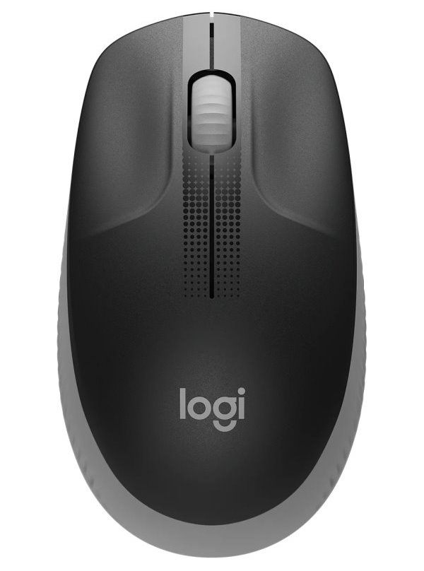 Logitech myš M190/ optická/ bezdrátová/ USB/ 3 tlačítka/ šedá/ 1000dpi