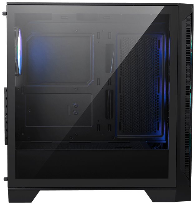 MSI skříň MAG FORGE 320R AIRFLOW/ bez zdroje/ levé temperované sklo/ 4x 120 mm A-RGB fan/ 2x USB3.2/ černá