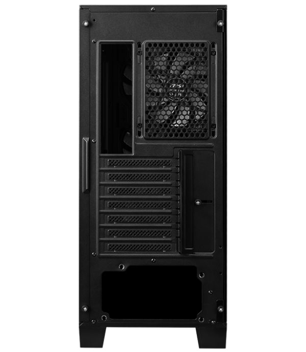 MSI skříň MAG FORGE 320R AIRFLOW/ bez zdroje/ levé temperované sklo/ 4x 120 mm A-RGB fan/ 2x USB3.2/ černá