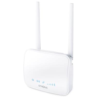 STRONG 4G LTE router 350M/ Wi-Fi standard 802.11b/g/n/ 300 Mbit/s/ 2,4GHz/ 1x LAN/ 1x SIM slot/ 2 odnímatelné antény