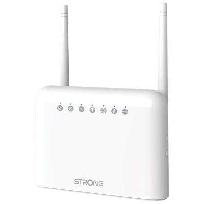 STRONG 4G LTE router 350/ Wi-Fi standard 802.11b/g/n/ 300 Mbit/s/ 2,4GHz/ 4x LAN/ 1x SIM slot/ bílý