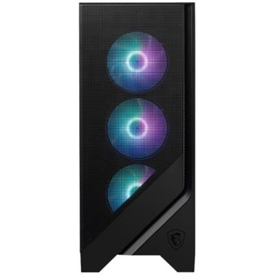 MSI skříň MAG FORGE 320R AIRFLOW/ bez zdroje/ levé temperované sklo/ 4x 120 mm A-RGB fan/ 2x USB3.2/ černá