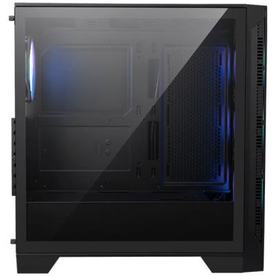 MSI skříň MAG FORGE 320R AIRFLOW/ bez zdroje/ levé temperované sklo/ 4x 120 mm A-RGB fan/ 2x USB3.2/ černá