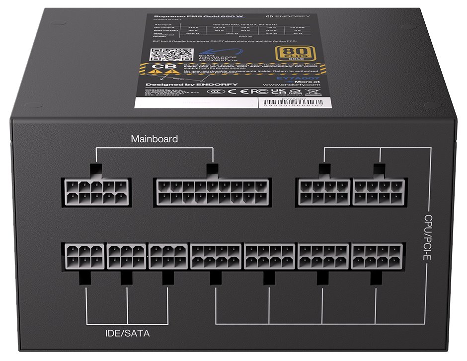 Endorfy zdroj Supremo FM5 Gold 650W / ATX / 120mm / modulární / 80 Plus Gold