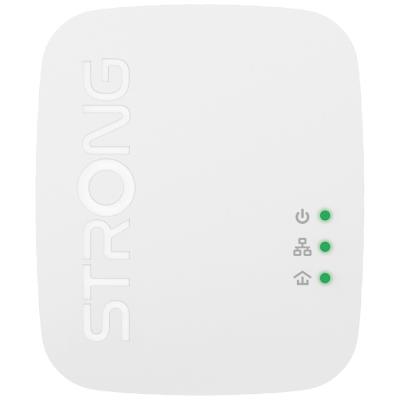 STRONG sada 2 adaptérů Powerline 1000 DUO MINI/ 1000 Mbit/s/ 1x LAN/ bílý