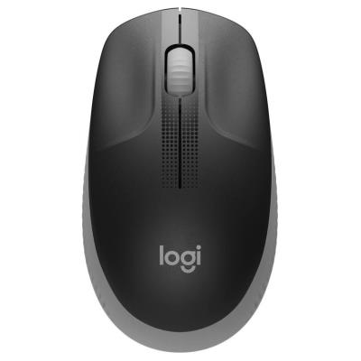 Logitech myš M190/ optická/ bezdrátová/ USB/ 3 tlačítka/ šedá/ 1000dpi