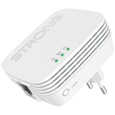 STRONG sada 2 adaptérů Powerline WF 1000 DUO MINI/ Powerline 1000 Mbit/s/ Wi-Fi 750 Mbit/s/ 1x LAN/ bílý