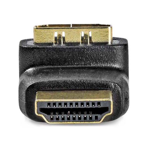 NEDIS adaptér HDMI/ konektor HDMI – zásuvka HDMI/ úhlový 270°/ černý/ box
