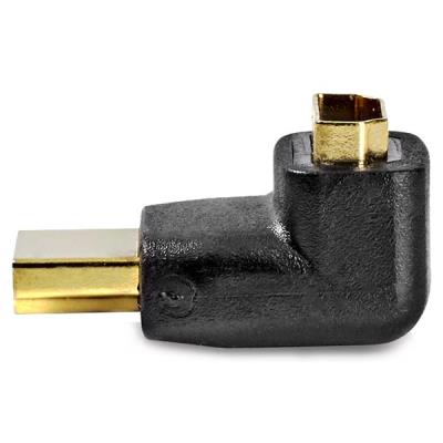 NEDIS adaptér HDMI/ konektor HDMI – zásuvka HDMI/ úhlový 270°/ černý/ box