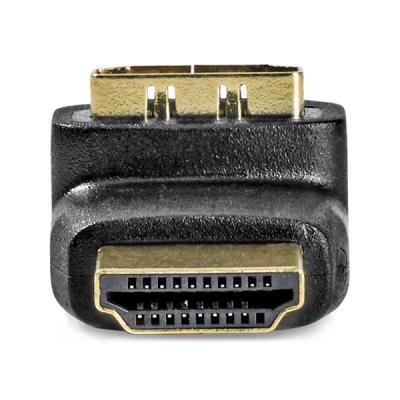NEDIS adaptér HDMI/ konektor HDMI – zásuvka HDMI/ úhlový 270°/ černý/ box