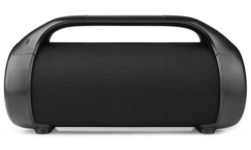 NEDIS párty reproduktor/ 2.0/ výkon 120 W/ Bluetooth 5.0/ AUX/ USB-C/ USB-A/ 3,5 mm jack/ 1x 6,35 mm/ IPX5/ ABS/ černý