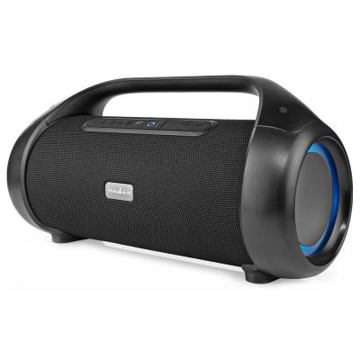 NEDIS párty reproduktor/ 2.0/ výkon 120 W/ Bluetooth 5.0/ AUX/ USB-C/ USB-A/ 3,5 mm jack/ 1x 6,35 mm/ IPX5/ ABS/ černý
